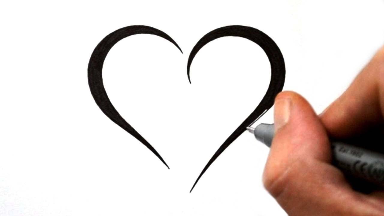 Сердечко нарисованное ручкой