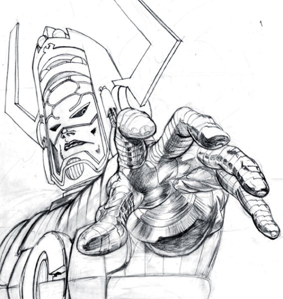 Галактус Марвел рисунок