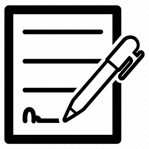 Значок подписи