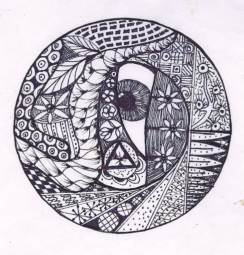 Композиция в круге стилизация