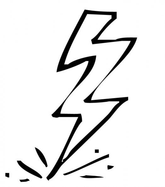 Картинки молнии для срисовки