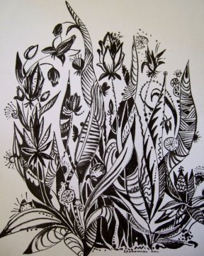 Декоративная Графика трава