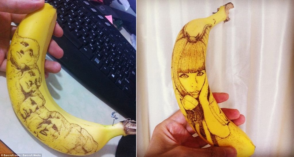 Суета на банане. Банан рисунок. Татуаж на банане. Тату банан. Ручка банан.