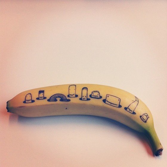 Банан Дельфин арт