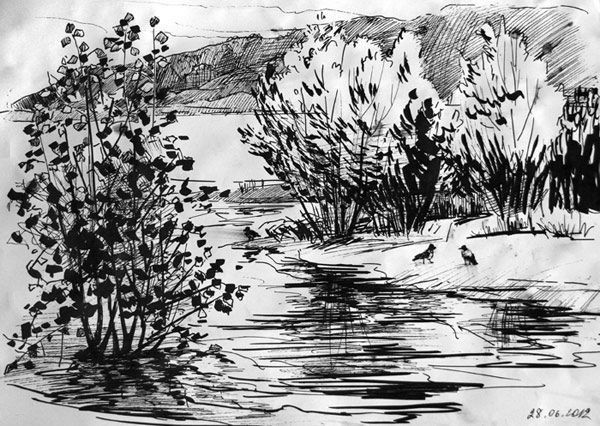 Пейзаж Графика