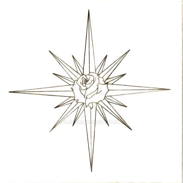 Как рисуется роза всех ветров