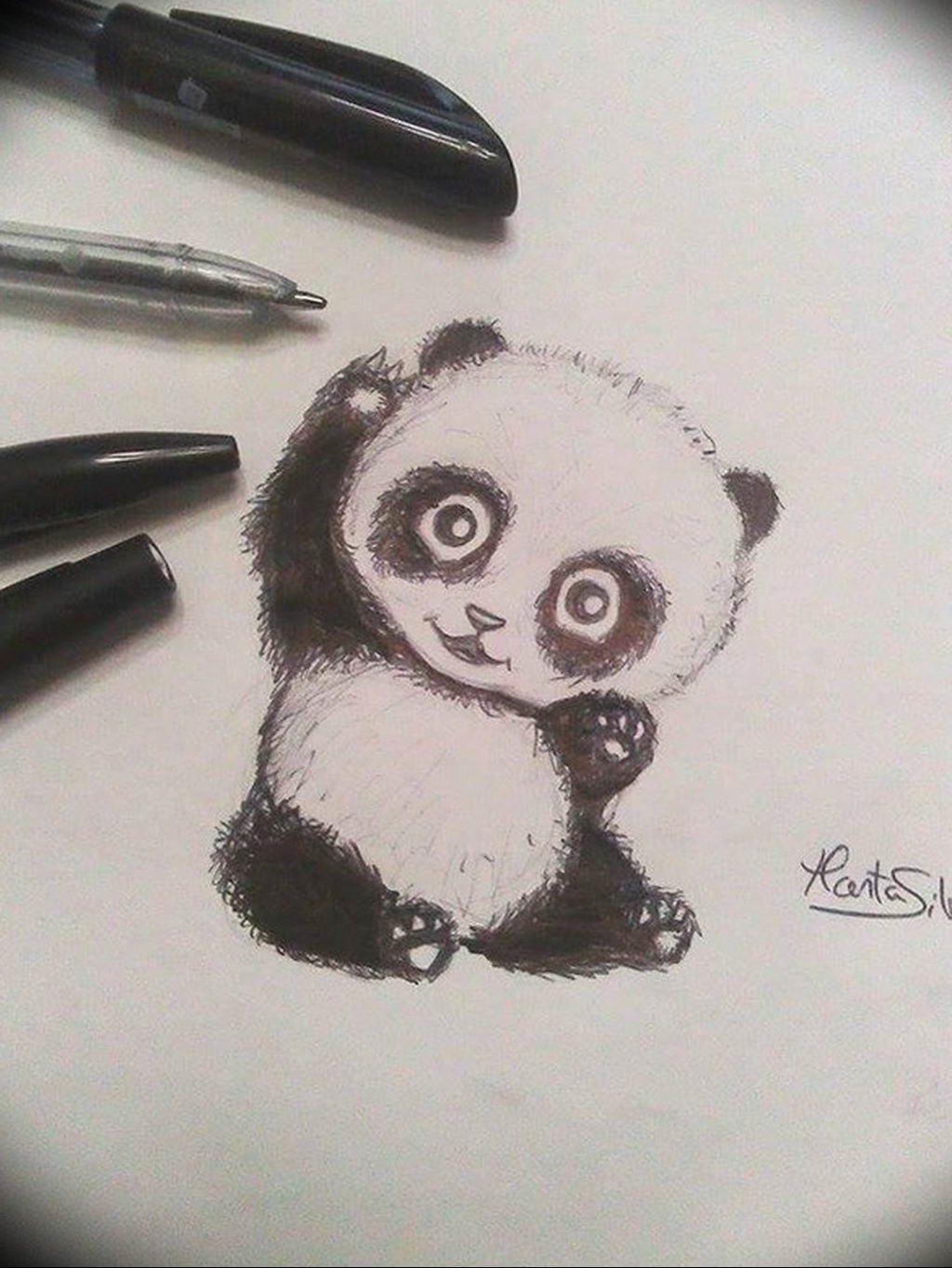 Панда милые скетчи