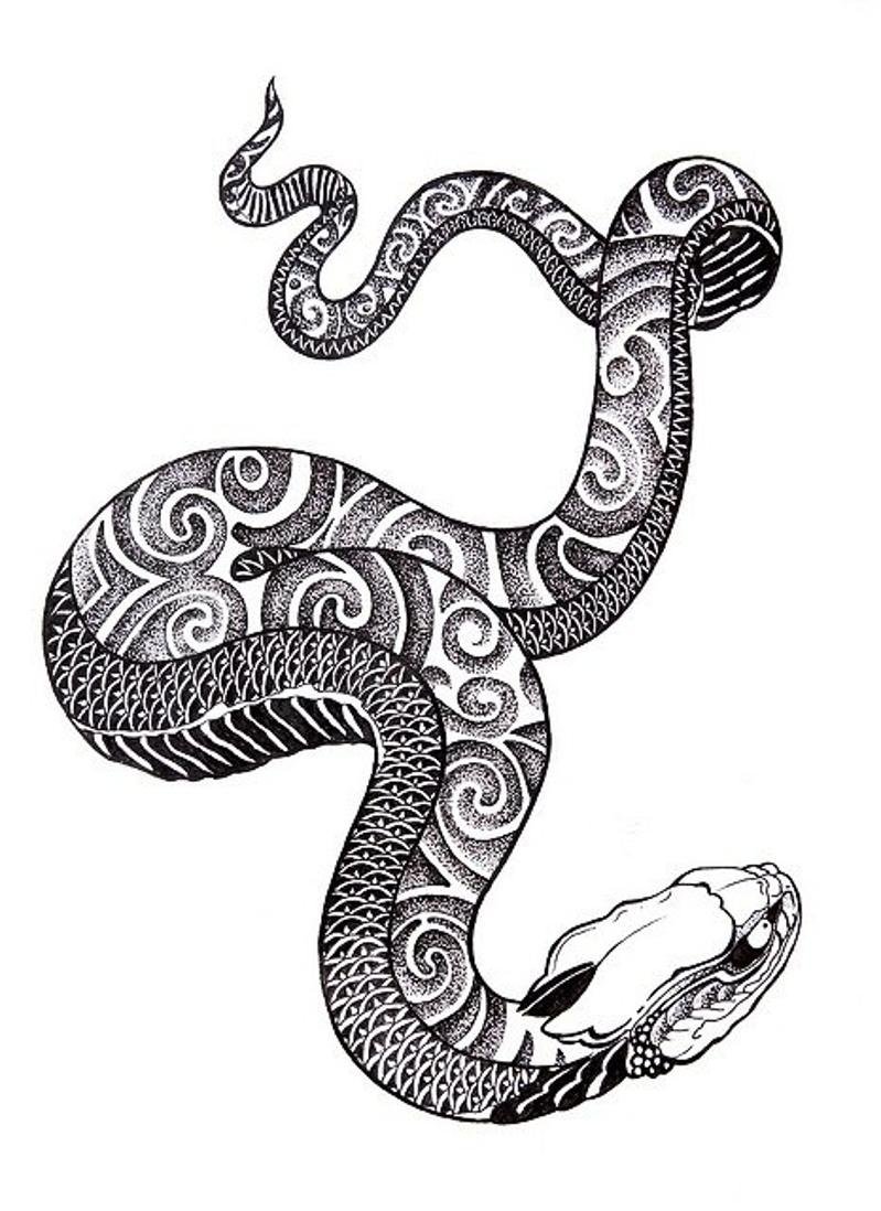 Стилизованная змея