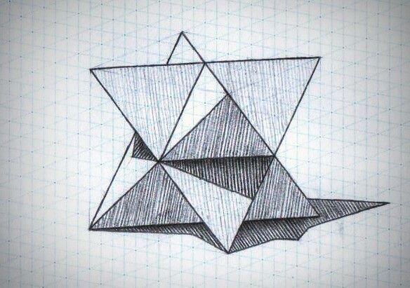 Геометрические фигуры ручкой