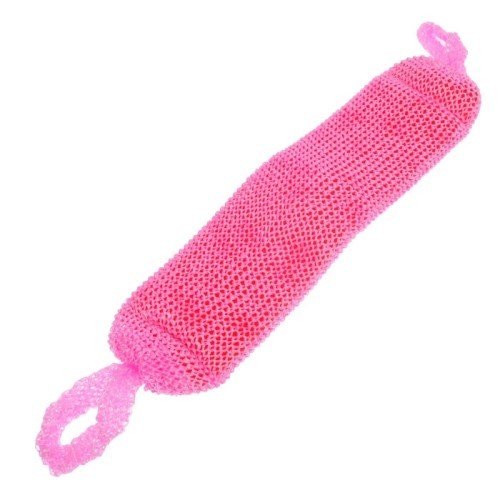Мочалка банная нейлон, 45*12 с ручками