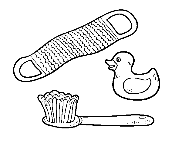 Раскраска предметы гигиены