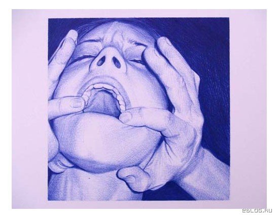 Рисование баб ручкой