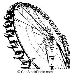 Колесо обозрения Припять рисунок карандашом