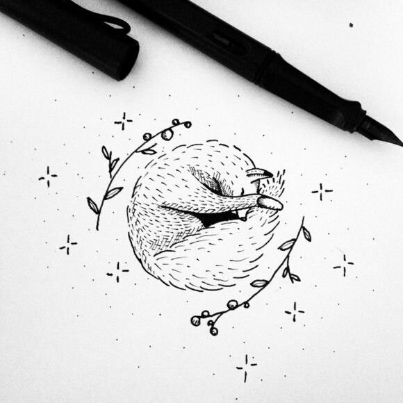 Минимализм эскизы ручкой