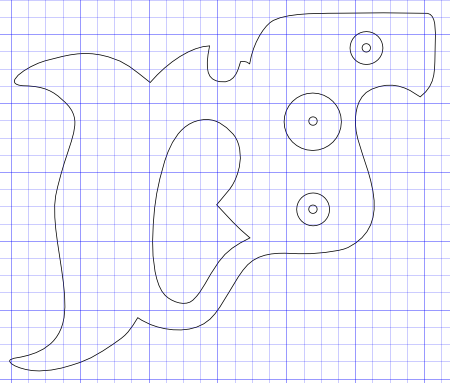 Шаблон ручки на ножовку