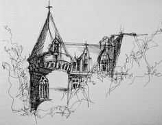 Мост гелевой ручкой