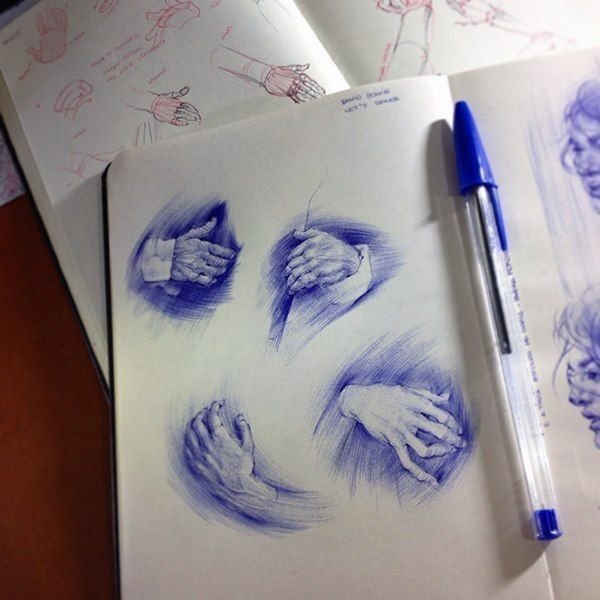 Нарисовать луну карандашом