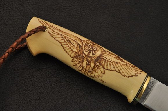 Резьба по дереву ручки для ножей