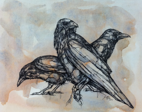 Рисунок ворон анд