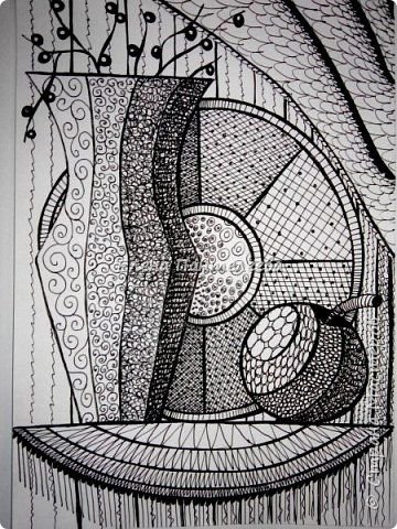 Декоративный натюрморт линия