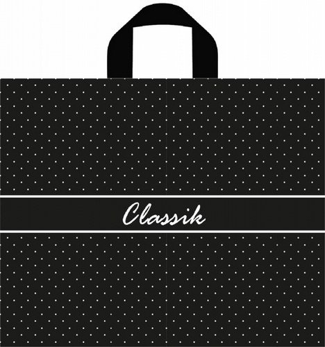 Пакет-сумка с петлевой ручкой ПВД 34х40, 70мкм "золотые лилии"