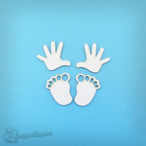 Трафарет ручек и ножек