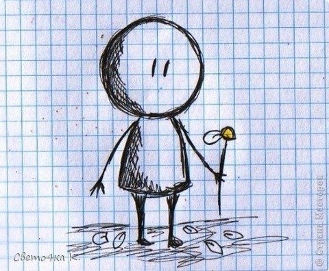 Прикольные человечки карандашом