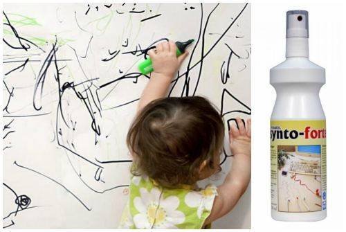 Средство для чистки обоев от ручки