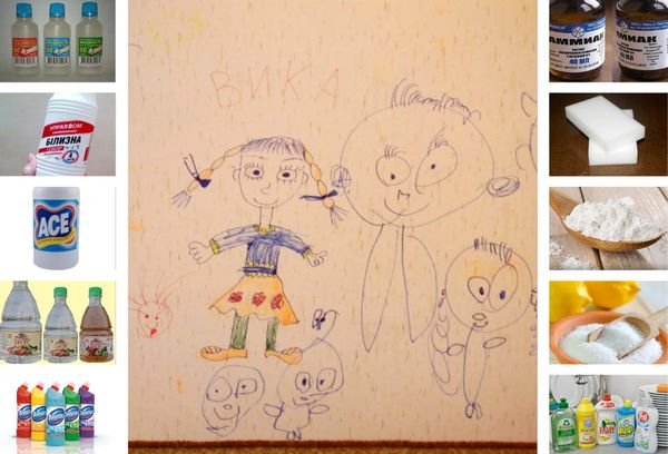 Как оттереть ручку с обоев