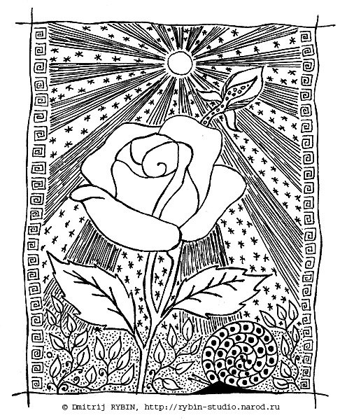 Графический рисунок гелевой ручкой для начинающих