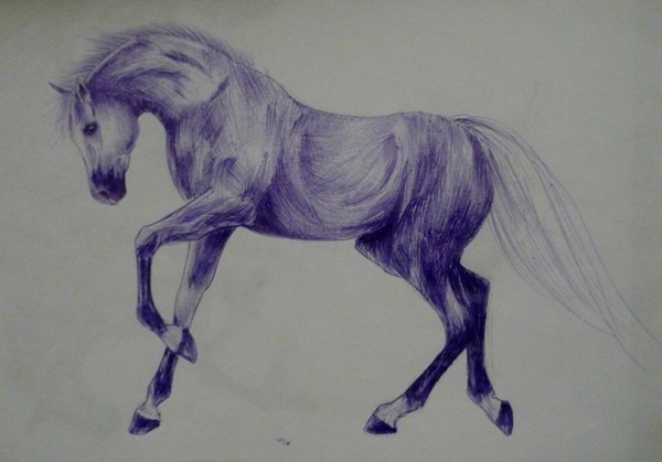 Лошадь ручкой