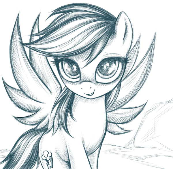 Красивый стиль рисования пони