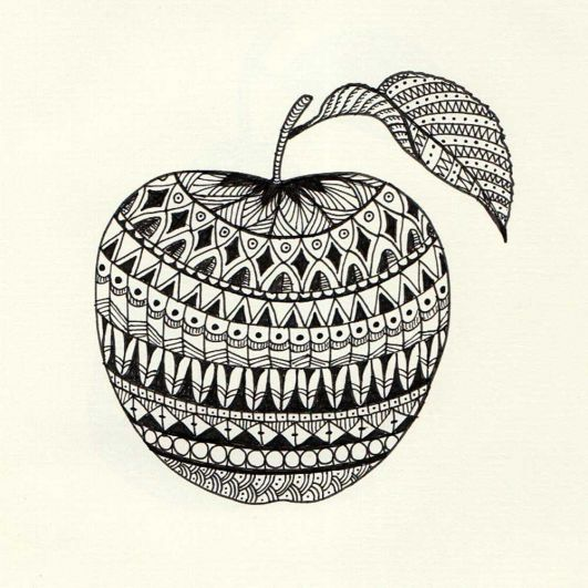 Стилизация яблока
