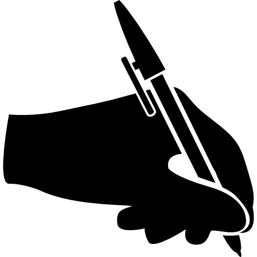 Рука с ручкой