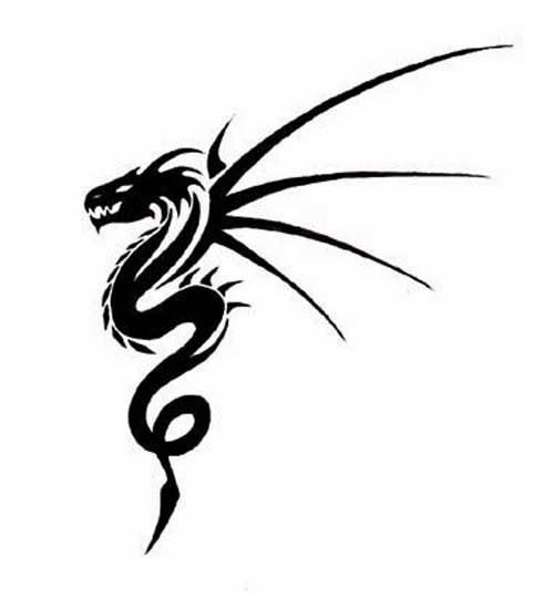 Тату дракона легкие