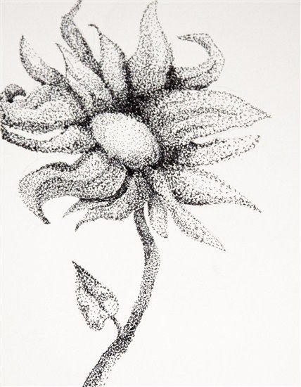 Точечная Графика цветы