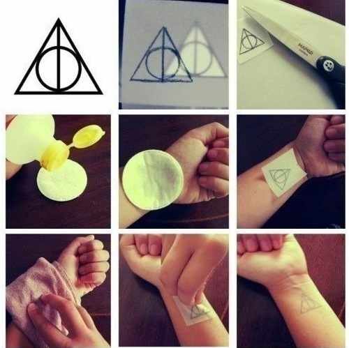 Как сделать временную татуировку