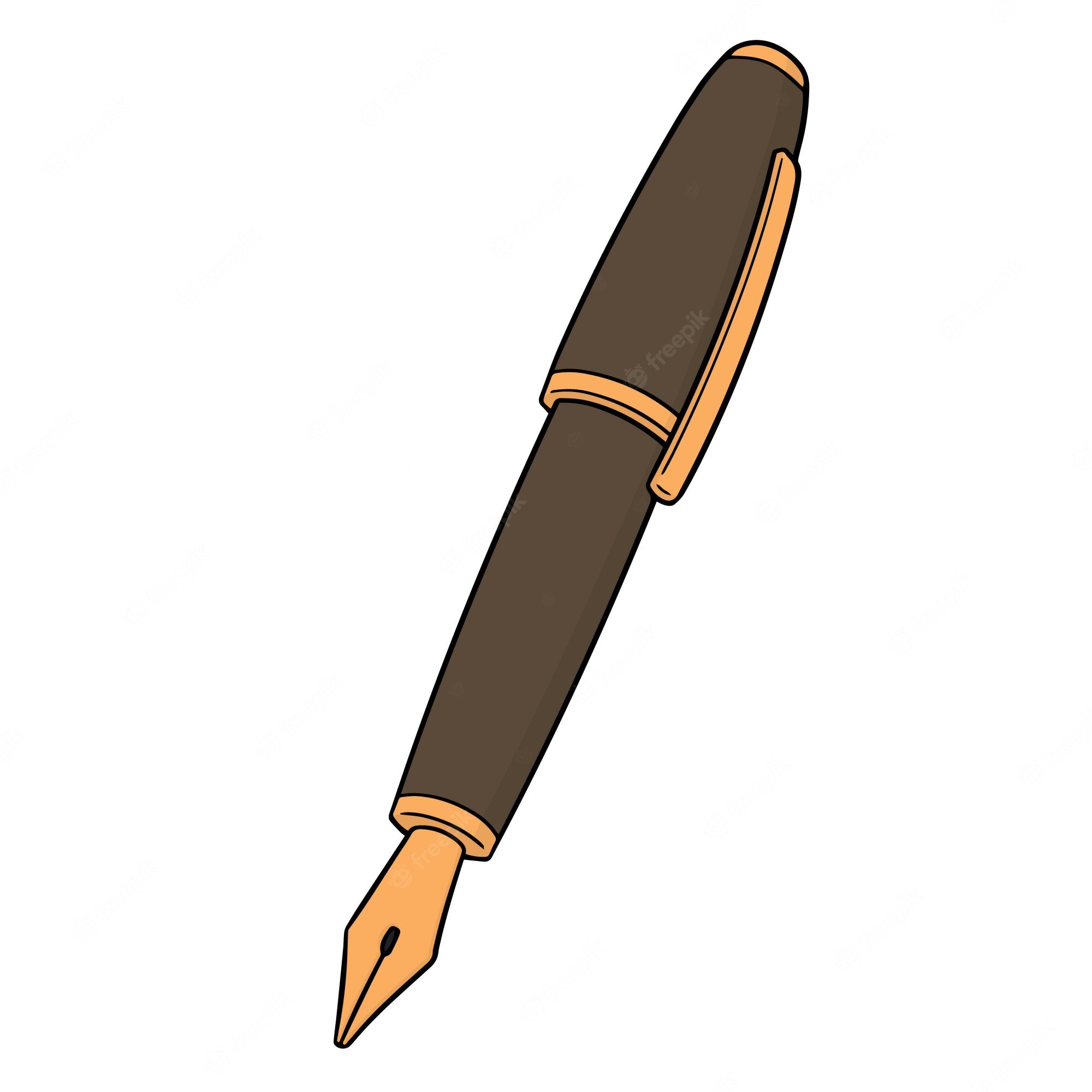 Перьевая ручка нарисованная