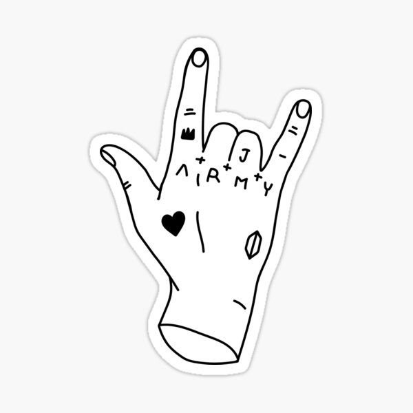 Тату Чонгука эскиз