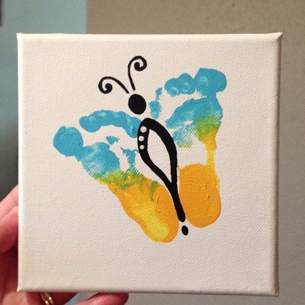 Открытка из отпечатков