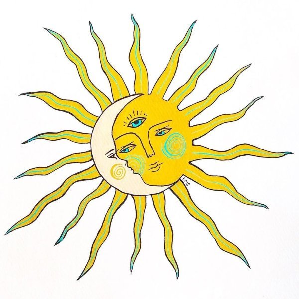 Тату солнце эскизы