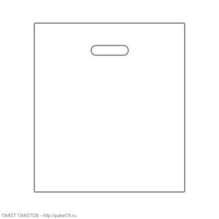 Пакет майка 30*40/60 прорубная ручка (ПВД)