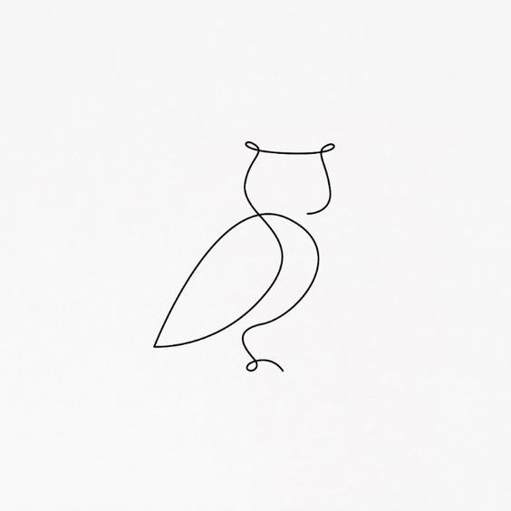 Птица одной линией