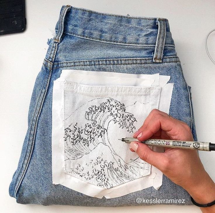 Рисунок на джинсовые