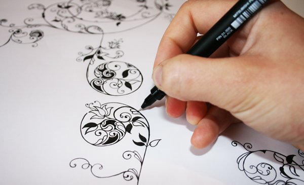 Ручка для рисования на бумаге