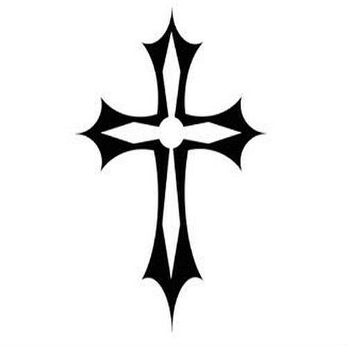 Крест тату эскиз
