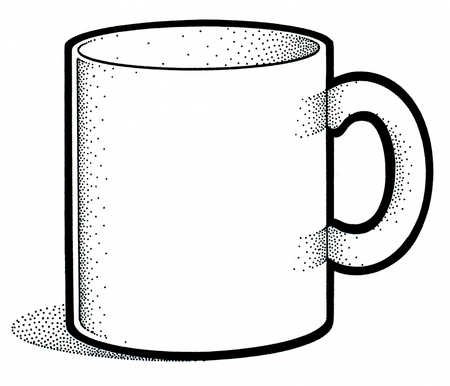 Кружка схематично