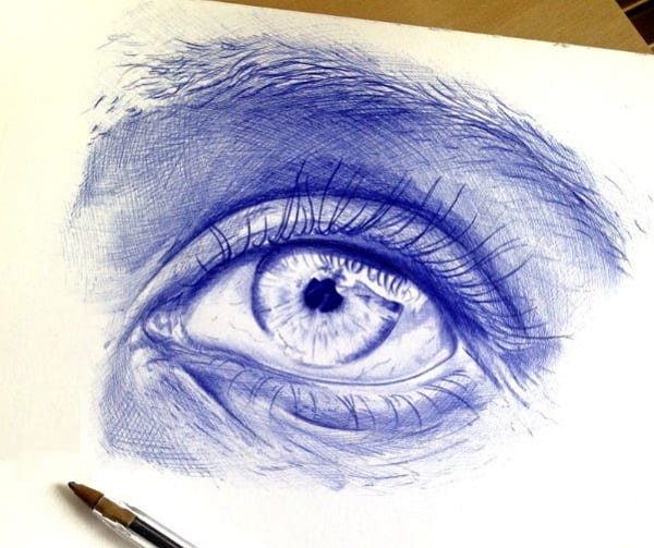 Рисование шариковой ручкой