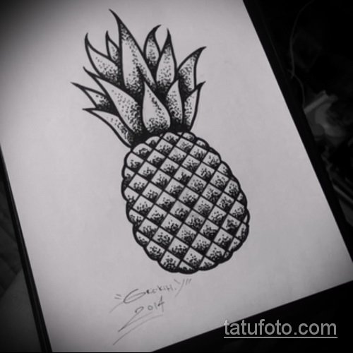 Орнамент фрукты в стилизации