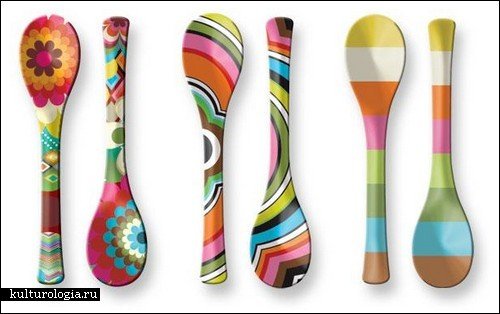 Роспись деревянной ложки Геометрическая